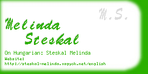 melinda steskal business card